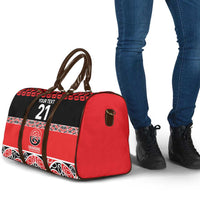 New Zealand Rugby Pacific Custom Travel Bag Whatumoana Maori Kowhaiwhai Pattern - Polynesian Pride
