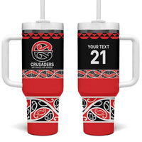 New Zealand Rugby Pacific Custom Tumbler With Handle Whatumoana Maori Kowhaiwhai Pattern