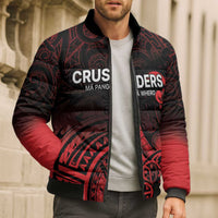 New Zealand Rugby Pacific Custom Bomber Puffer Jacket Whatumoana Maori Tribal Tattoo - Polynesian Pride