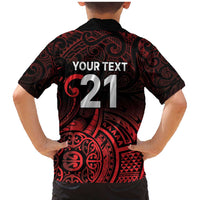 New Zealand Rugby Pacific Custom Family Matching Mermaid Dress and Hawaiian Shirt Whatumoana Maori Tribal Tattoo