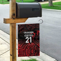 New Zealand Rugby Pacific Custom Garden Flag Whatumoana Maori Tribal Tattoo