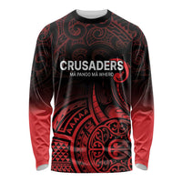 New Zealand Rugby Pacific Custom Long Sleeve Shirt Whatumoana Maori Tribal Tattoo