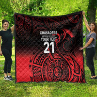 New Zealand Rugby Pacific Custom Quilt Whatumoana Maori Tribal Tattoo