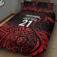 New Zealand Rugby Pacific Custom Quilt Bed Set Whatumoana Maori Tribal Tattoo