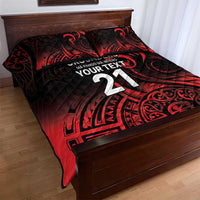 New Zealand Rugby Pacific Custom Quilt Bed Set Whatumoana Maori Tribal Tattoo