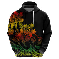 Polynesian Pride Plumeria Flowers Hoodie Polynesian Tribal Reggae Vibe LT9 - Polynesian Pride