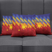 Personalized Philippines Eight Rays Sun Pillow Cover Traditional Filipino Igorot Pattern Motif