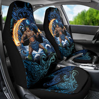 Samoa Siva Afi Car Seat Cover Fireknife Fire Dance Pacific Tribal Motif