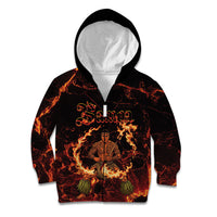 Samoa Siva Afi Dance Fireknife Kid Hoodie Polynesian Heritage Fire Dance