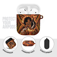 Samoa Siva Afi Dance Fireknife AirPods Case Samoan Tribal Motif Dancing in the Fire