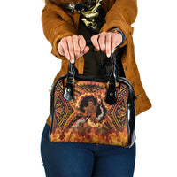 Samoa Siva Afi Dance Fireknife Shoulder Handbag Samoan Tribal Motif Dancing in the Fire