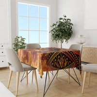 Samoa Siva Afi Dance Fireknife Tablecloth Samoan Tribal Motif Dancing in the Fire