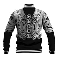 Samoan Ula Nifo Afi Tribal Baseball Jacket Polynesian Pattern