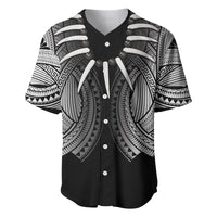 Samoan Ula Nifo Afi Tribal Baseball Jersey Polynesian Pattern
