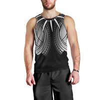 Samoan Ula Nifo Afi Tribal Men Tank Top Polynesian Pattern