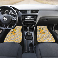 Maku'e Hawaiian Mango Palaka Car Mats Aloha Hibiscus Pikake Lei
