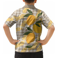 Maku'e Hawaiian Mango Palaka Kid Hawaiian Shirt Aloha Hibiscus Pikake Lei LT9 - Polynesian Pride