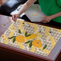 Maku'e Hawaiian Mango Palaka Puzzle Aloha Hibiscus Pikake Lei