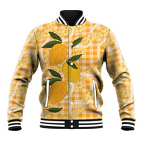 Alani Hawaiian Mango Palaka Baseball Jacket Aloha Hibiscus Pikake Lei