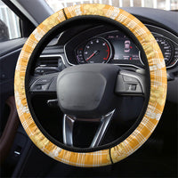 Alani Hawaiian Mango Palaka Steering Wheel Cover Aloha Hibiscus Pikake Lei