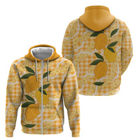 Alani Hawaiian Mango Palaka Zip Hoodie Aloha Hibiscus Pikake Lei