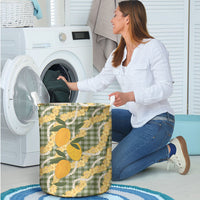 Uliuli Ahiahia Hawaiian Mango Palaka Laundry Basket Aloha Hibiscus Pikake Lei