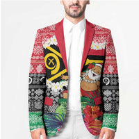 Personalised Vanuatu Joyeux Noel Blazer Proud To Be a Ni-Van Sand Drawing Art LT9 - Polynesian Pride