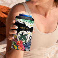 Personalised Vanuatu Joyeux Noel 4 in 1 Can Cooler Tumbler Proud To Be a Ni-Van Sand Drawing Art LT9 - Polynesian Pride