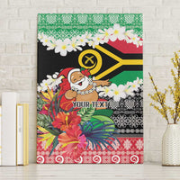 Personalised Vanuatu Joyeux Noel Canvas Wall Art Proud To Be a Ni-Van Sand Drawing Art LT9 Without Frame Red - Polynesian Pride