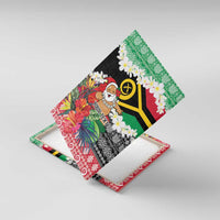 Personalised Vanuatu Joyeux Noel Canvas Wall Art Proud To Be a Ni-Van Sand Drawing Art LT9 With Frame Red - Polynesian Pride