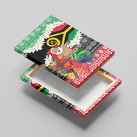 Personalised Vanuatu Joyeux Noel Canvas Wall Art Proud To Be a Ni-Van Sand Drawing Art LT9 - Polynesian Pride