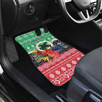 Personalised Vanuatu Joyeux Noel Car Mats Proud To Be a Ni-Van Sand Drawing Art LT9 - Polynesian Pride
