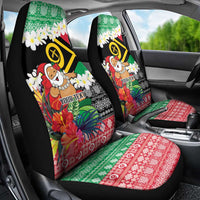 Personalised Vanuatu Joyeux Noel Car Seat Cover Proud To Be a Ni-Van Sand Drawing Art - Polynesian Pride