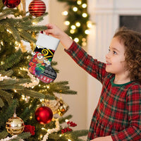 Personalised Vanuatu Joyeux Noel Christmas Stocking Proud To Be a Ni-Van Sand Drawing Art - Polynesian Pride