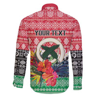 Personalised Vanuatu Joyeux Noel Family Matching Tank Maxi Dress and Hawaiian Shirt Proud To Be a Ni-Van Sand Drawing Art - Polynesian Pride