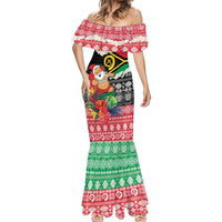 Personalised Vanuatu Joyeux Noel Mermaid Dress Proud To Be a Ni-Van Sand Drawing Art LT9 - Polynesian Pride