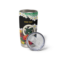 Personalised Vanuatu Joyeux Noel Tumbler Cup Proud To Be a Ni-Van Sand Drawing Art - Polynesian Pride