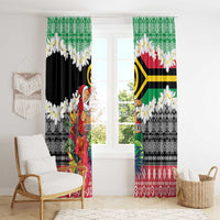 Personalised Vanuatu Joyeux Noel Window Curtain Proud To Be a Ni-Van Sand Drawing Art LT9 - Polynesian Pride