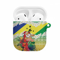 Personalised Malampa Joyeux Noel AirPods Case Proud To Be a Ni-Van Sand Drawing Art LT9 Lime - Polynesian Pride