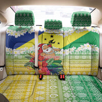 Personalised Malampa Joyeux Noel Back Car Seat Cover Proud To Be a Ni-Van Sand Drawing Art - Polynesian Pride