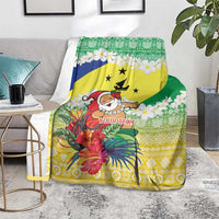 Personalised Malampa Joyeux Noel Blanket Proud To Be a Ni-Van Sand Drawing Art - Polynesian Pride