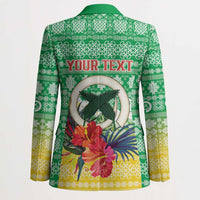 Personalised Malampa Joyeux Noel Blazer Proud To Be a Ni-Van Sand Drawing Art LT9 - Polynesian Pride
