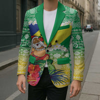 Personalised Malampa Joyeux Noel Blazer Proud To Be a Ni-Van Sand Drawing Art LT9 - Polynesian Pride