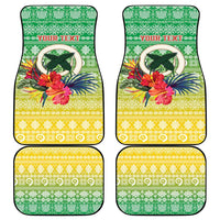 Personalised Malampa Joyeux Noel Car Mats Proud To Be a Ni-Van Sand Drawing Art LT9 - Polynesian Pride