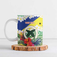 Personalised Malampa Joyeux Noel Ceramic Mug Proud To Be a Ni-Van Sand Drawing Art LT9 Lime - Polynesian Pride