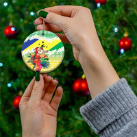 Personalised Malampa Joyeux Noel Ceramic Ornament Proud To Be a Ni-Van Sand Drawing Art LT9 - Polynesian Pride