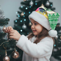 Personalised Malampa Joyeux Noel Christmas Santa Hat Proud To Be a Ni-Van Sand Drawing Art - Polynesian Pride