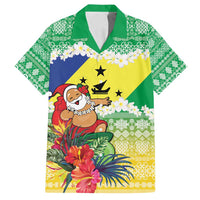 Personalised Malampa Joyeux Noel Family Matching Puletasi and Hawaiian Shirt Proud To Be a Ni-Van Sand Drawing Art - Polynesian Pride