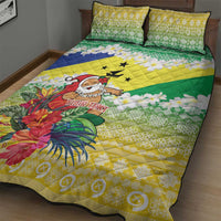 Personalised Malampa Joyeux Noel Quilt Bed Set Proud To Be a Ni-Van Sand Drawing Art LT9 - Polynesian Pride
