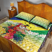 Personalised Malampa Joyeux Noel Quilt Bed Set Proud To Be a Ni-Van Sand Drawing Art LT9 - Polynesian Pride
